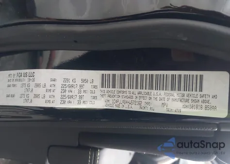 2017 Jeep Cherokee Sport Fwd из США, поврежденный, VIN 1C4PJLAB4HW572162